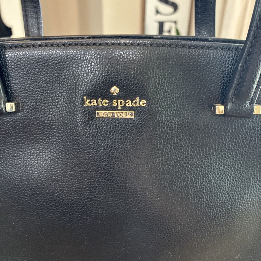 Kate Spade New York Satchel Crossbody And Wallet Set Black Gold Classic - Picture 10 of 16